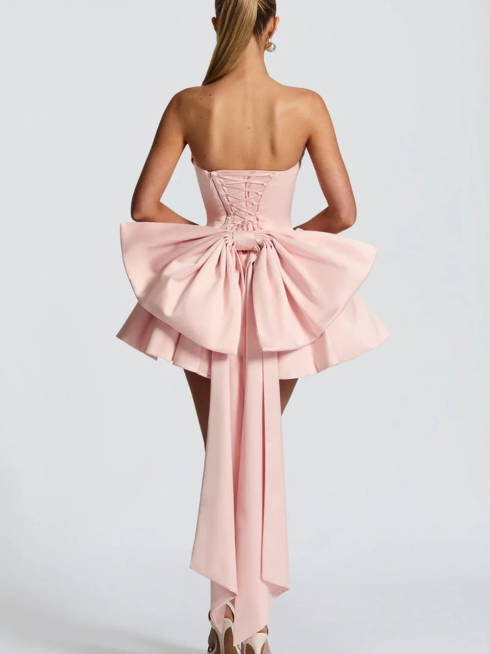 BABYBOO TRINITY MINI DRESS - BLUSH - Picture 2 of 3